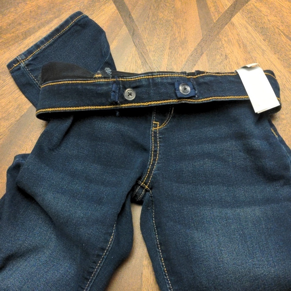 Old Navy Girls Skinny Jeans Size 10-12 Regular Dark Wash Pull-On Jeggings - Picture 12 of 12